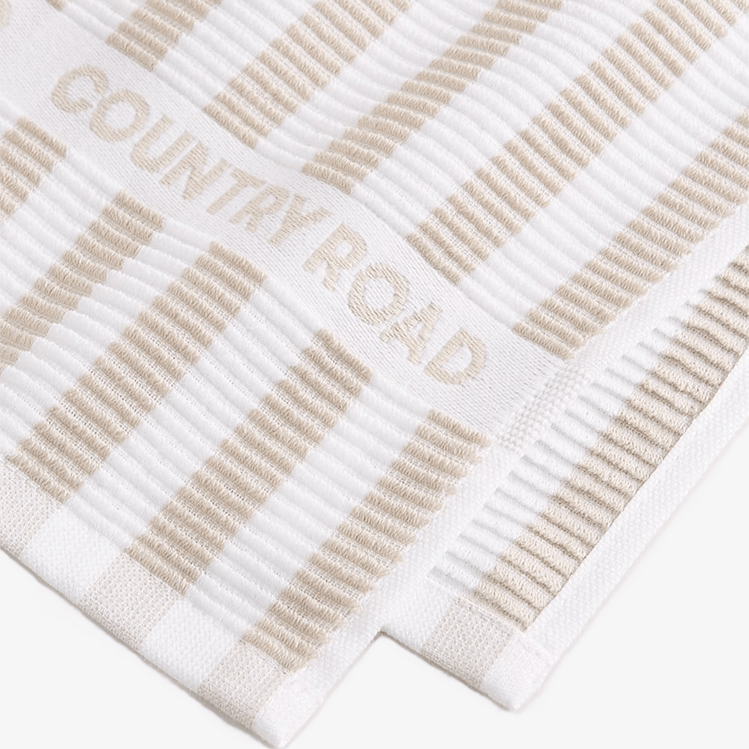 Stripe Australian Cotton Tea Towel Pack of 3 - We Wander